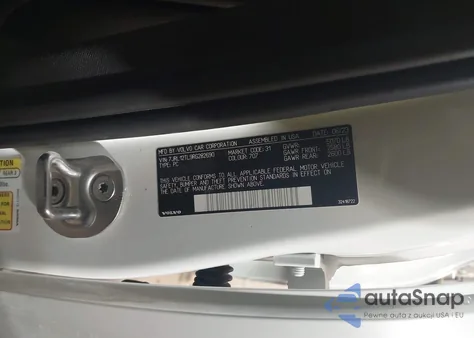 2024 Volvo S60 B5 Plus Dark Theme z USA, uszkodzony, nr VIN 7JRL12TL9RG282690